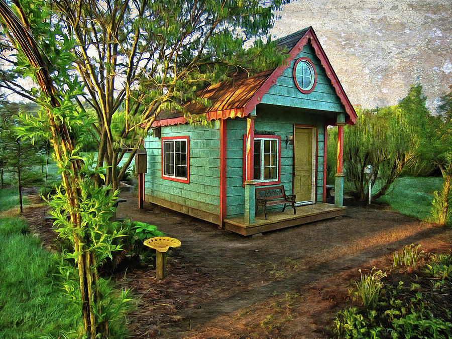 The Enchanted Garden Shed Photograph by Thom Zehrfeld