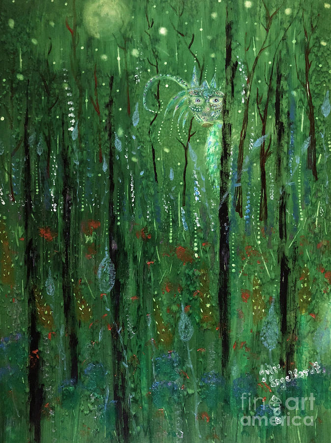 The Enchanted Woods Painting by Julie Engelhardt