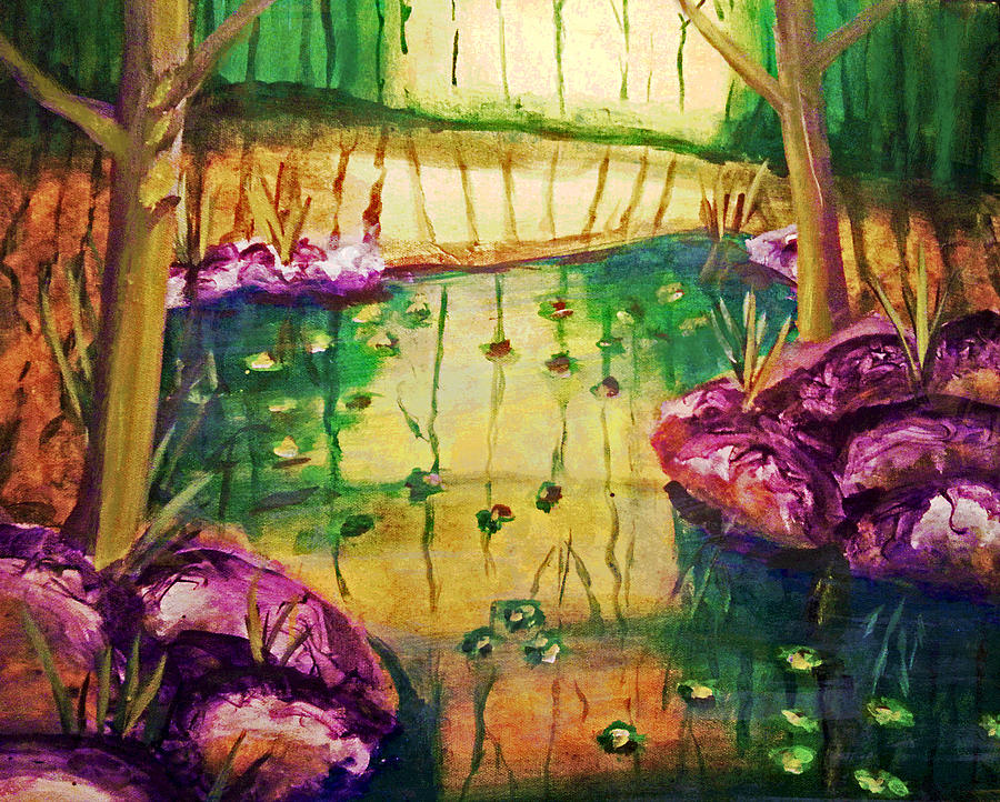 The Enchantment Forest Painting by Rose Lewis