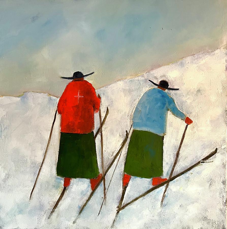 Winter Painting - The End of the Day by Mary Scrimgeour