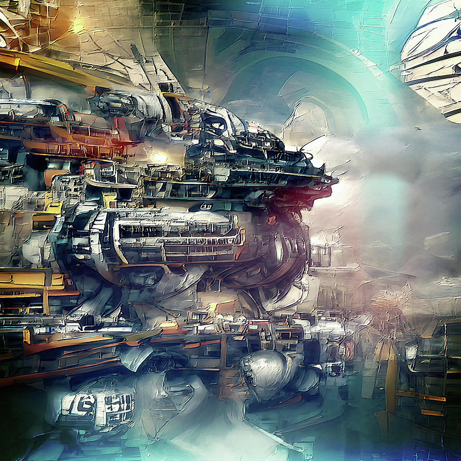 The Engine Room Digital Art by David Manlove