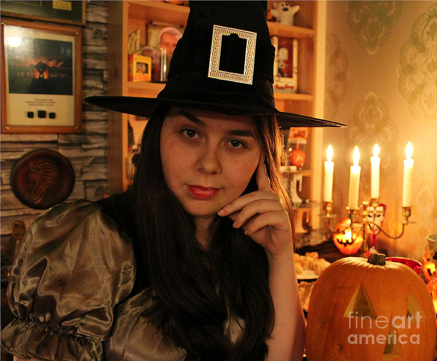 Witch On The Holy Night English The English Witch with the Magical Voice Photograph by Goatshead Castle