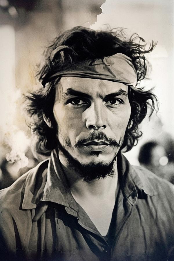 The Enigmatic Frame Of Che Guevara In Cinematic Glory Digital Art By