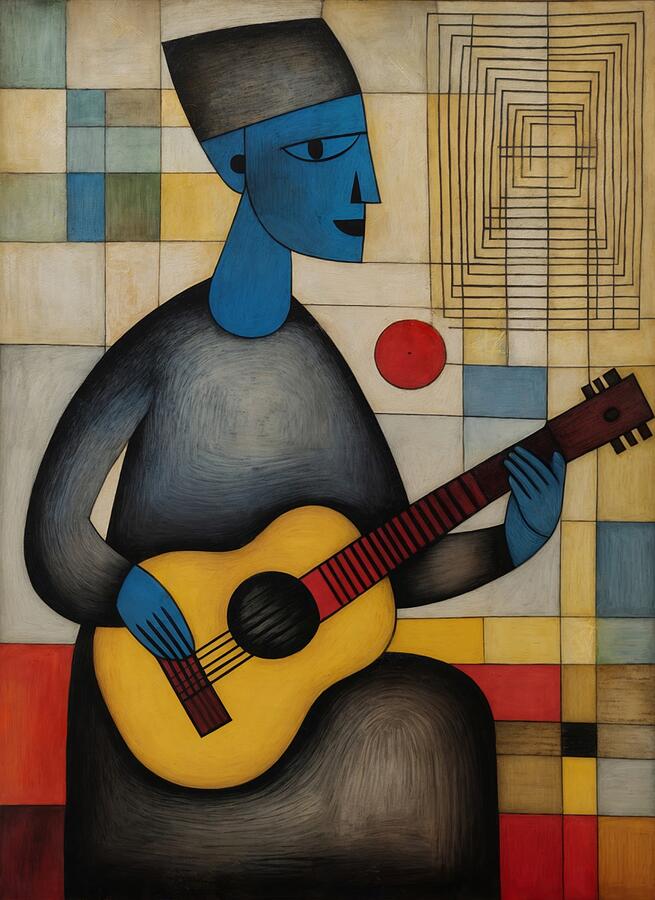 The Enigmatic Serenade of a Lone Guitar Digital Art by Samuel HUYNH The Enigmatic Serenade of a Lone Guitar Digital Art by Samuel HUYNH