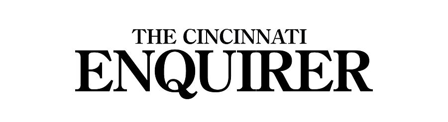 The Cincinnati Enquirer Black Logo Digital Art by Gannett Co