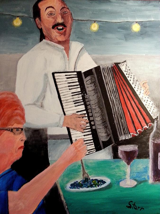Music Painting - The Entertainer by Irving Starr