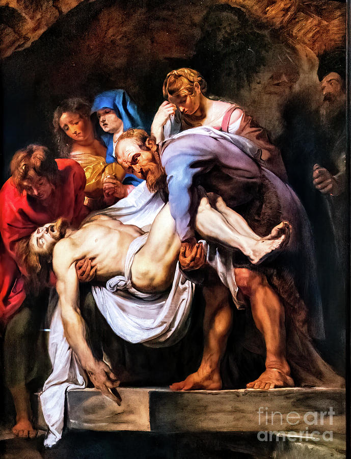 The Entombment by Peter Paul Rubens 1613 Painting by Peter Paul Rubens