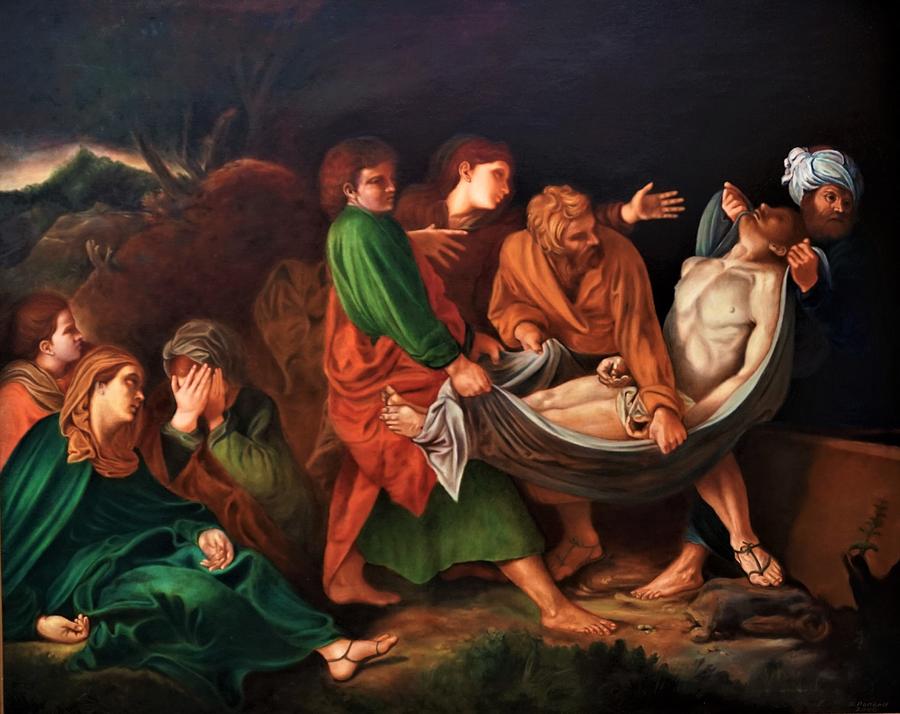 Christ Painting - The Entombment of Christ by Herschel Pollard