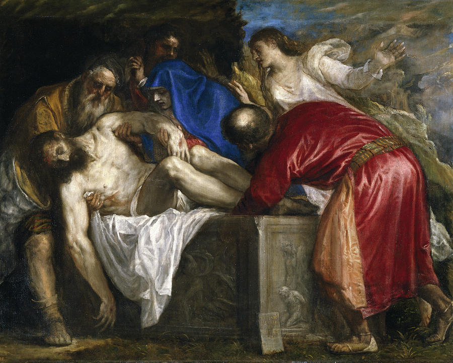 Jesus Christ Painting - The Entombment by Titian