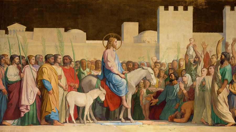 The Entrance of Christ into Jerusalem, 1844 Painting by Jean-Hippolyte Flandrin - Fine Art America