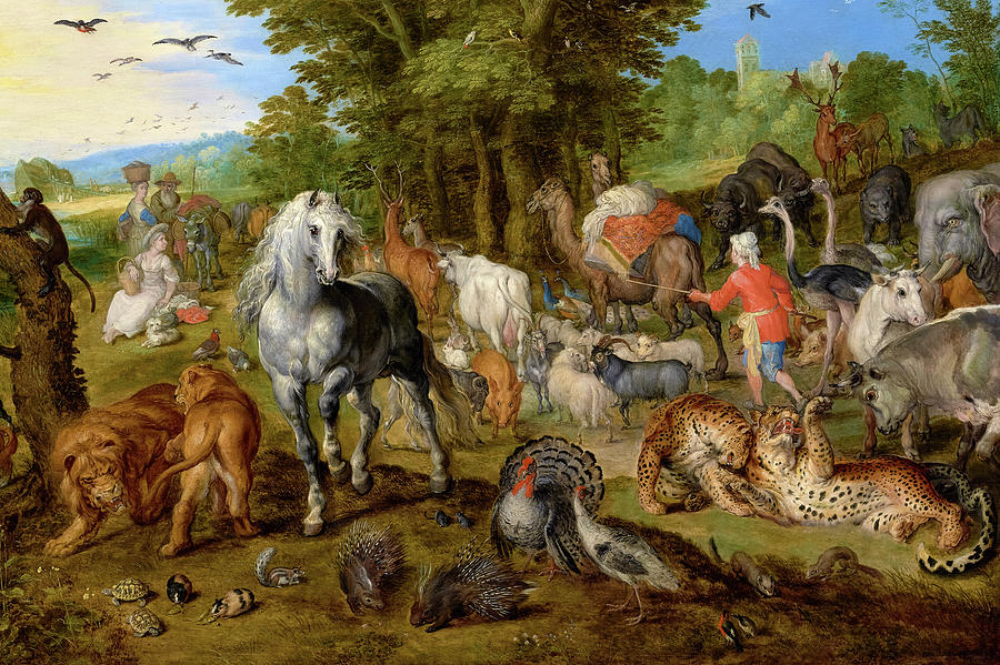 The Entry of the Animals into Noah's Ark, Detail Painting by Jan Brueghel  the Elder - Fine Art America