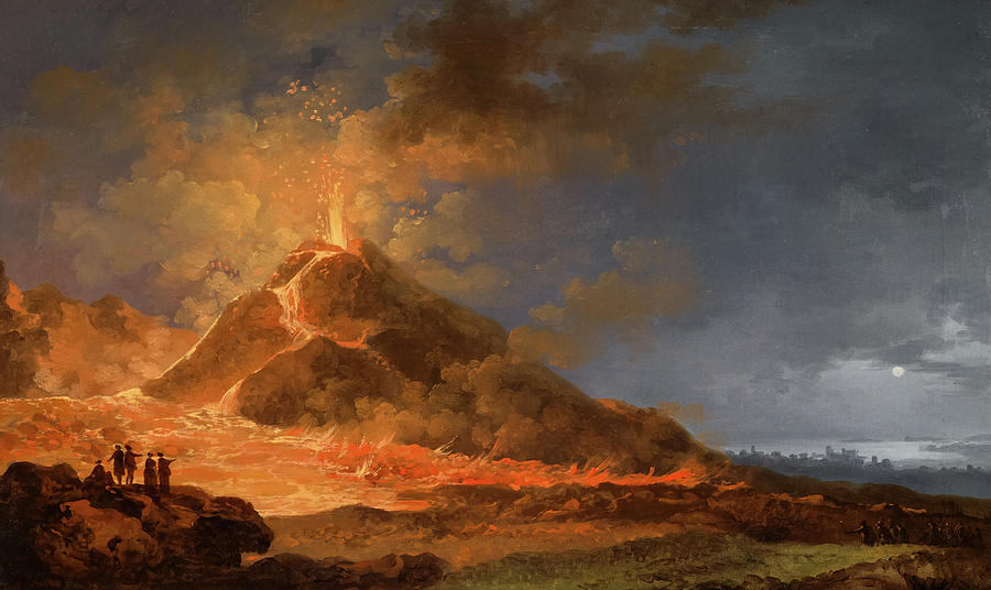 The Eruption Of Vesuvius On May Painting By Pierre Jacques Volaire Pixels