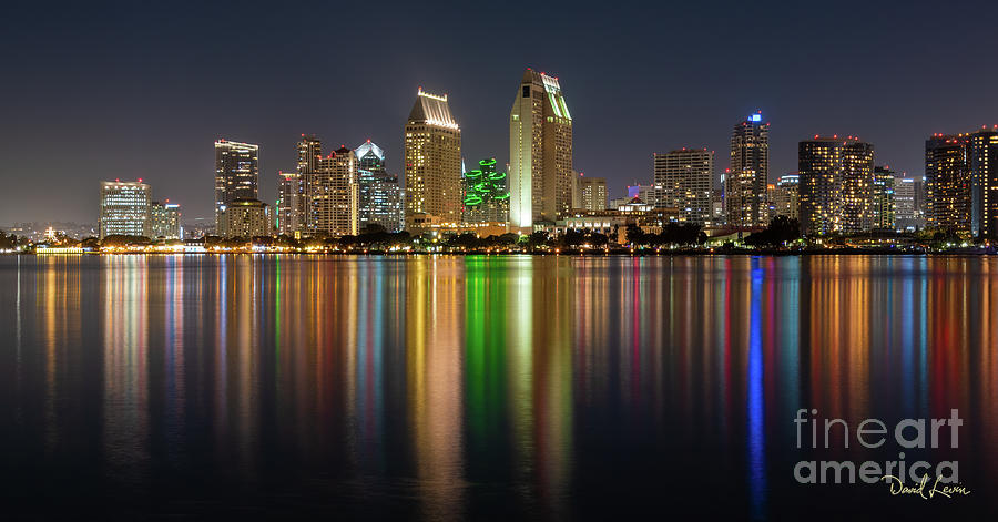 The Ever Colorful San Diego Skyline  Photograph by David Levin