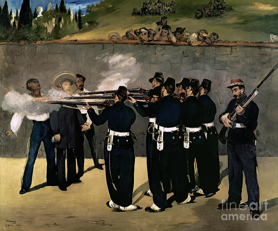 The Execution of the Emperor Maximilian Painting by Edouard Manet