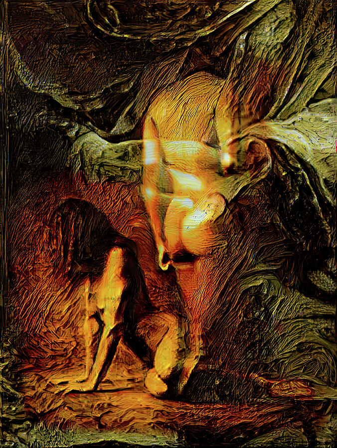 The Exhausted and the Evolving A Study in Vulnerability Potential Empowerment and the Watching Worl Painting by Bob Orsillo The Exhausted and the Evolving A Study in Vulnerability Potential Empowerment and the Watching Worl Painting by Bob Orsillo