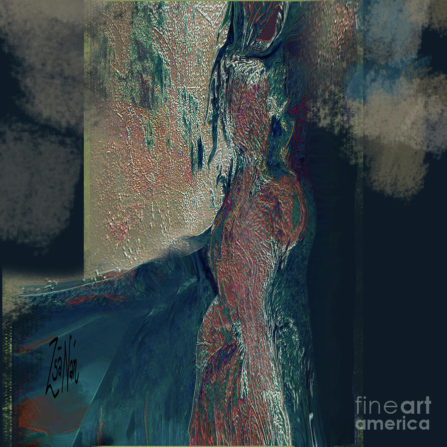 Abstract Mixed Media - The Expectant by Zsanan Studio