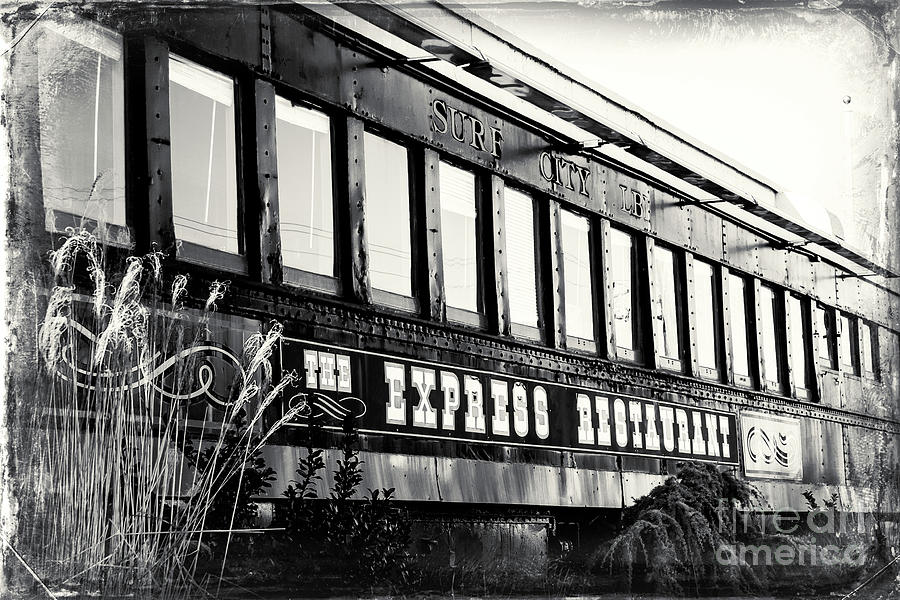 The Express Restaurant Monochrome at Long Beach Island Photograph by John Rizzuto