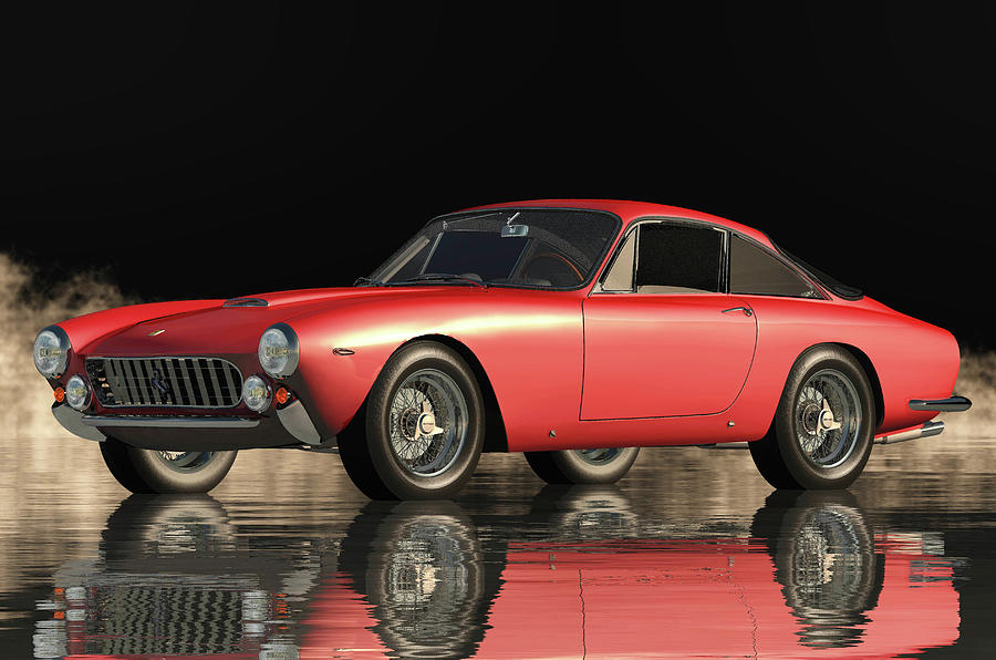 The Exquisite Performance of the Ferrari 250 GT Lusso From 1964 Digital Art by Jan Keteleer