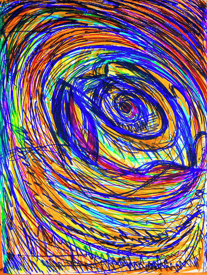 The Eye Drawing by Diana Ringo - Pixels