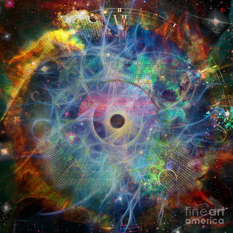 The Eye of Time Digital Art by Bruce Rolff
