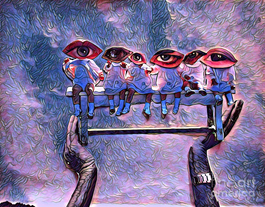 The Eyes In The Sky Painting by Bradley Boug Pixels