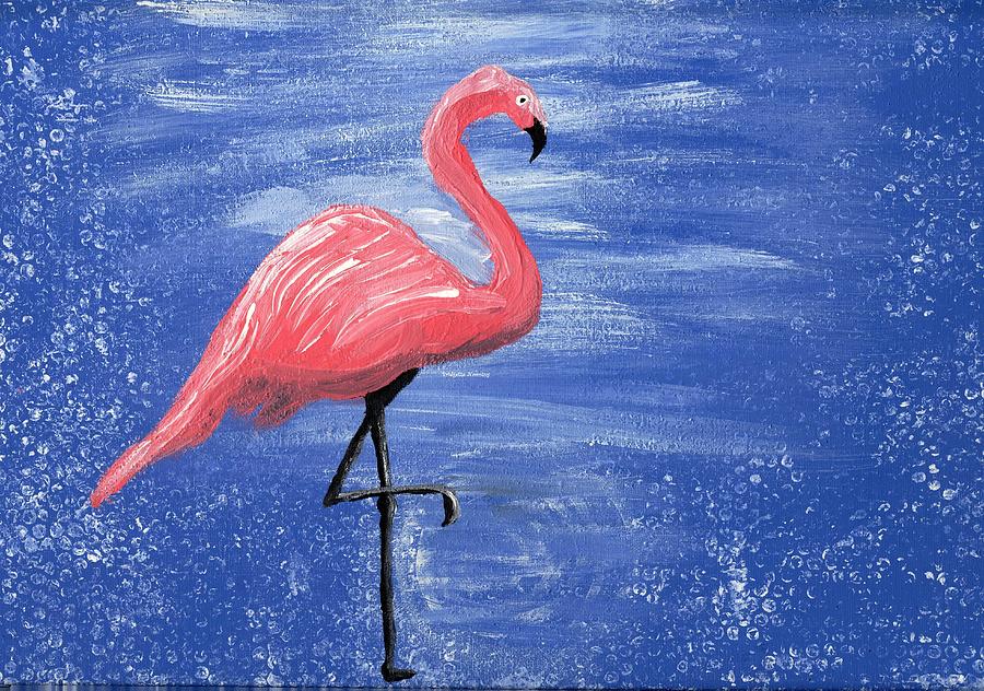 The Fabulous Flamingo Painting by Bridgette Novotny - Fine Art America