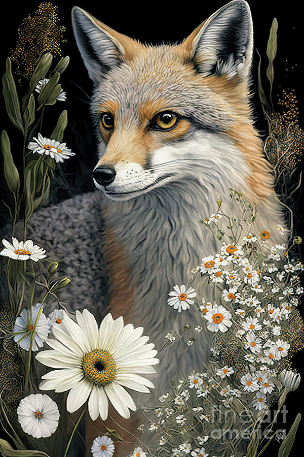 Wildlife Painting - The Fabulous Fox by Tina LeCour