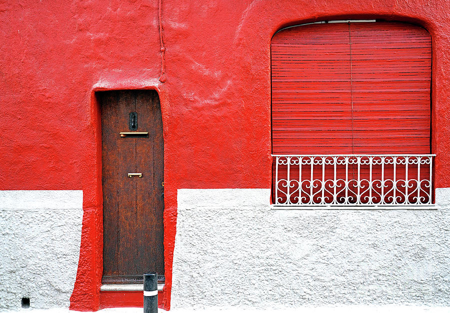 The Facade Of An Spanish House Photograph