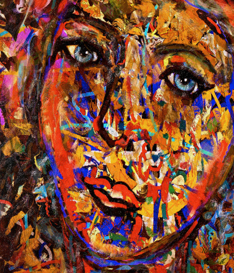 The Face Of A woman Painting by Natalie Holland