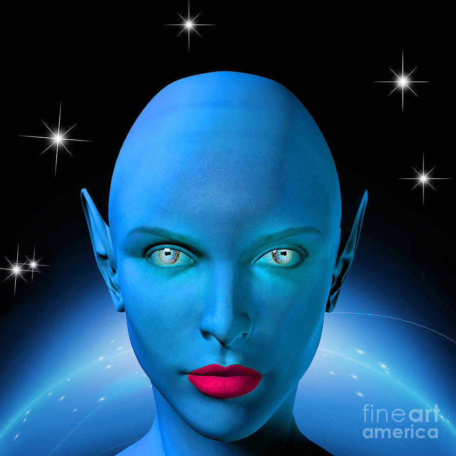 The face of an alien Digital Art by Bruce Rolff | Fine Art America