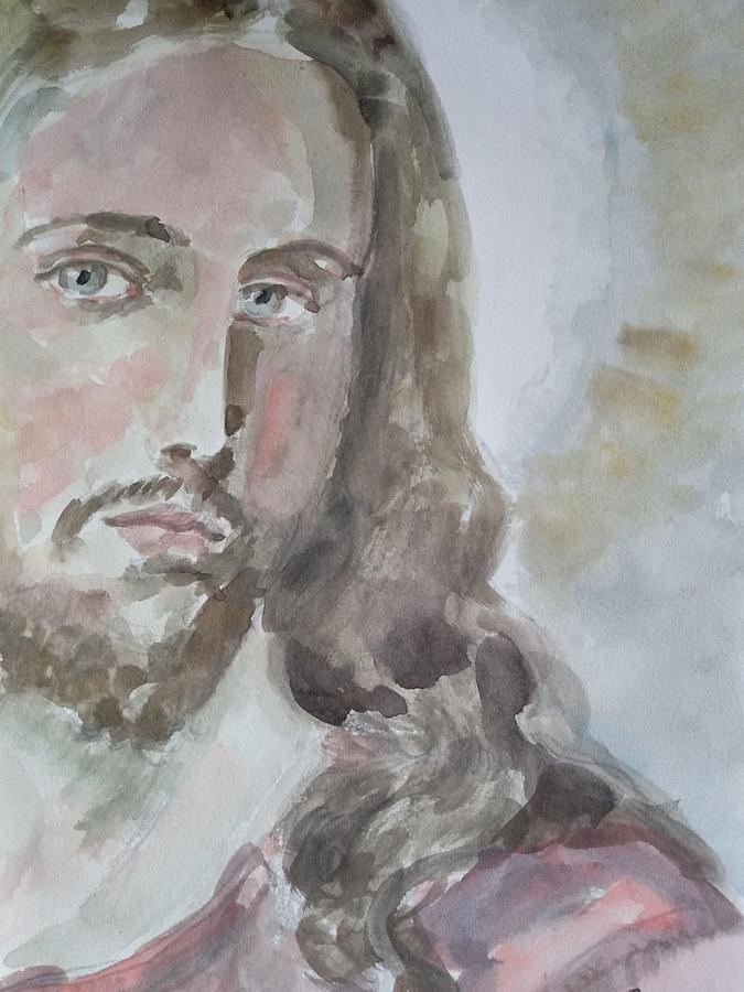 The Face of Jesus Painting by Jorge Quiros - Fine Art America