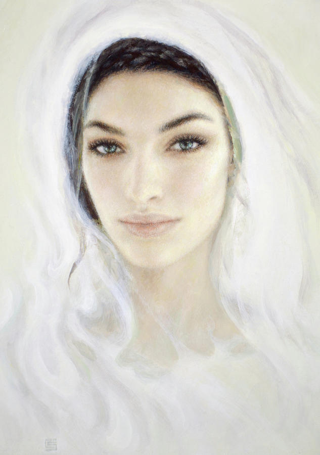 The Face of Mary Painting by Cameron Smith