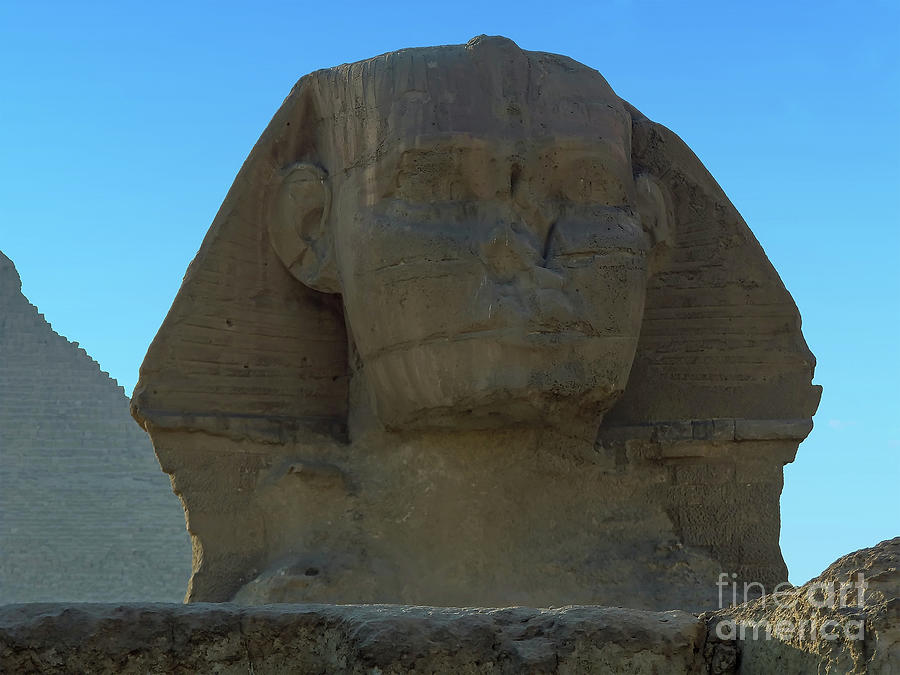 The face of the Great Sphinx at Giza, Egypt Photograph by Nicola Pulham ...