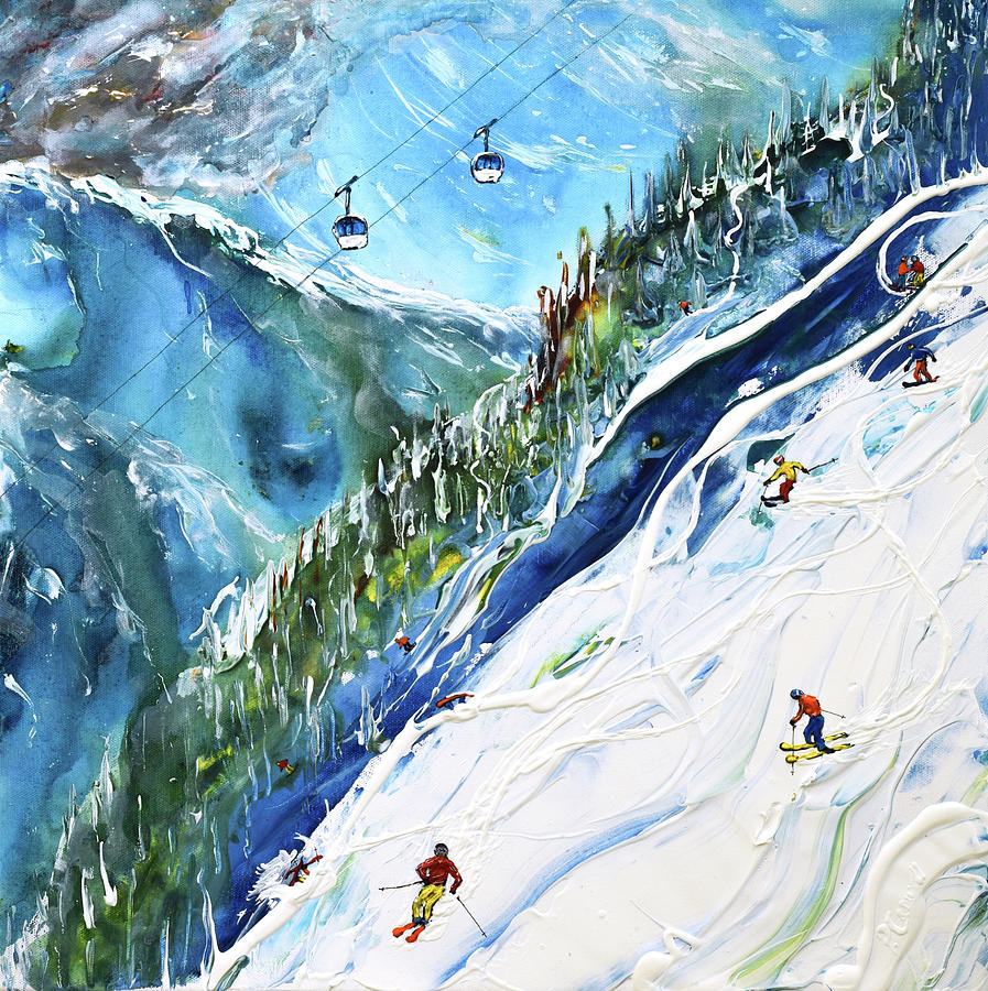 The Face Val dIsere II Painting by Pete Caswell