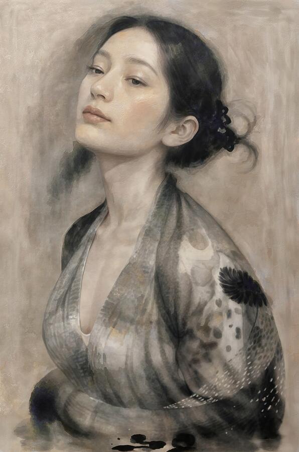 The Faceless Muse Digital Art by Samuel HUYNH The Faceless Muse Digital Art by Samuel HUYNH