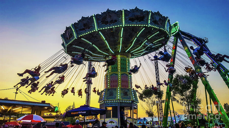 Swing Carousel At Playland Photograph by S Jamieson - Pixels