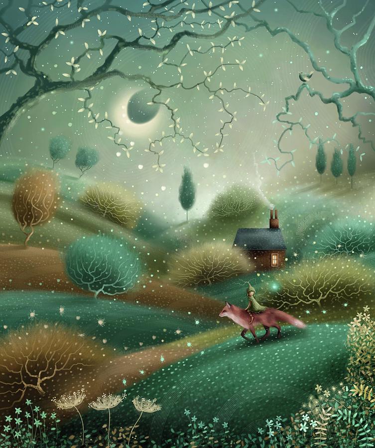 The Fairy and the Fox Painting by Joe Gilronan