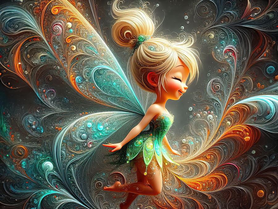 The Fairys Dream Digital Art by Bill And Linda Tiepelman