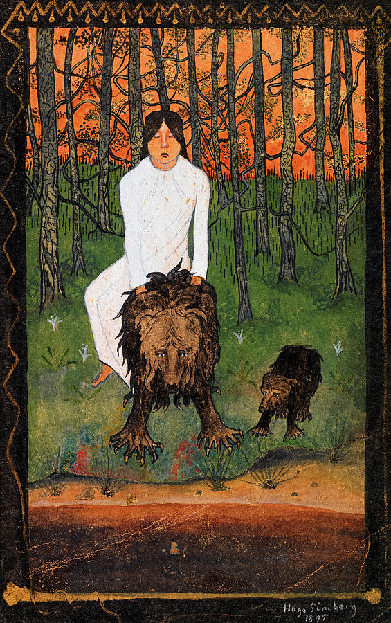 Bear Painting - The Fairytale by Hugo Simberg