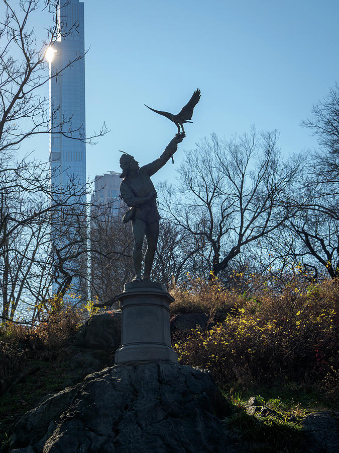 The Falconer Central Park Photograph by Mary Lee Dereske