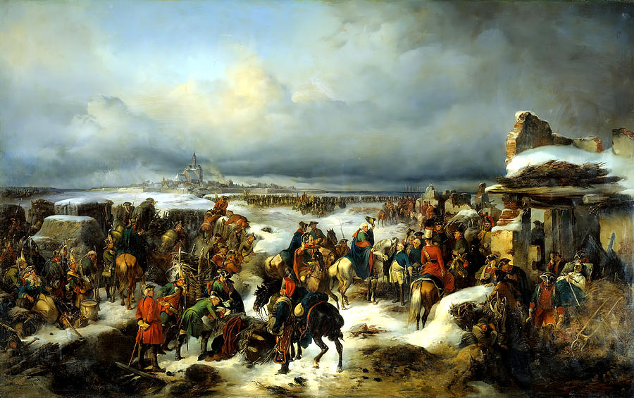 The fall of Kolberg Fortress in 1761 Photograph by Alexander Kotzebue