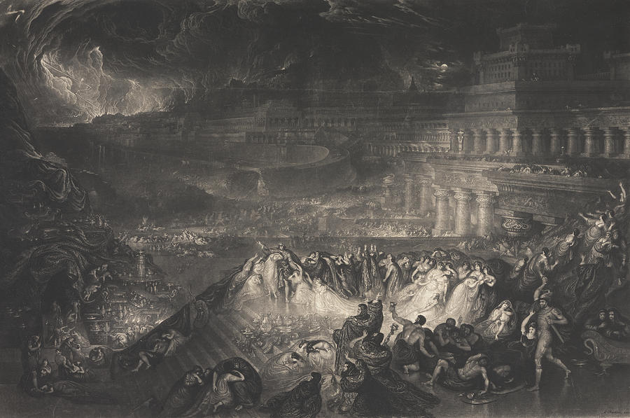 The Fall of Ninevah Relief by John Martin