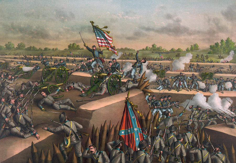 The Fall of Petersburg - Civil War - 1865 Painting by War Is Hell Store