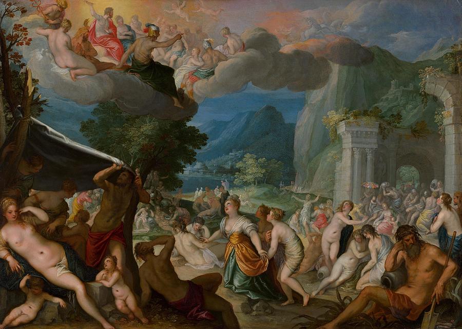 The Fall of Phaeton Painting by HansRottenhammer | Fine Art America