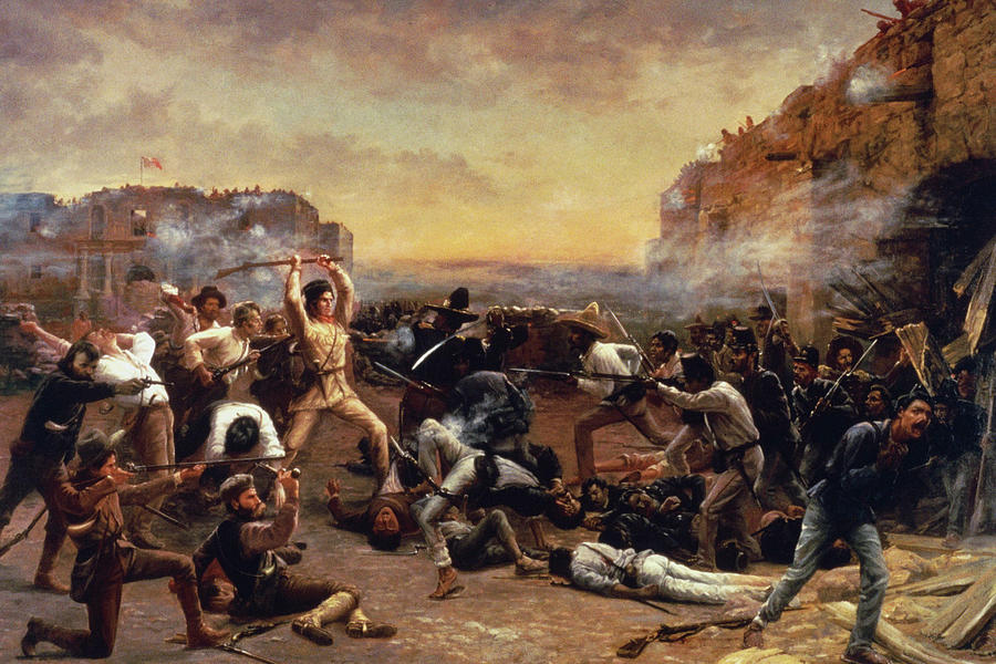 The Fall of the Alamo Painting by Robert Jenkins Onderdonks