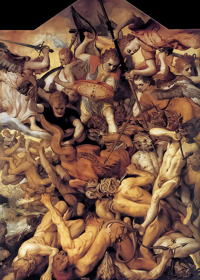 Fall Painting - The Fall of the Rebellious Angels by The Luxury Art Collection