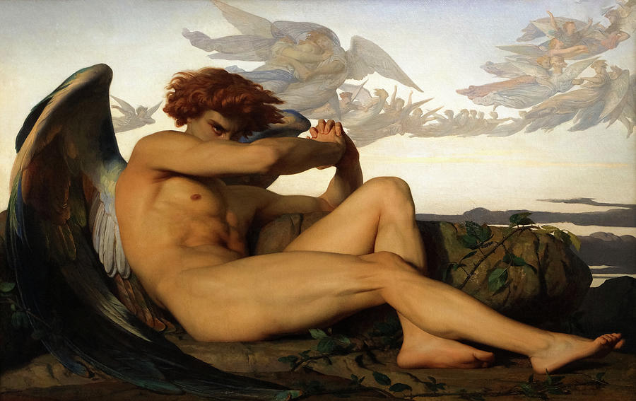 Alexandre Cabanel Painting - The Fallen Angel by Alexandre Cabanel