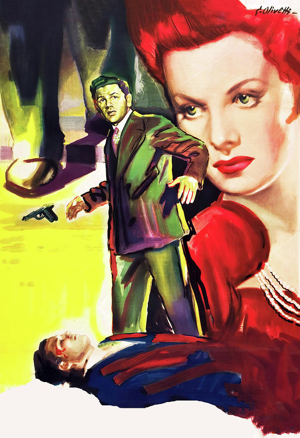 Sparrow Painting - The Fallen Sparrow, 1943, movie poster painting by Giorgio Olivetti by Movie World Posters