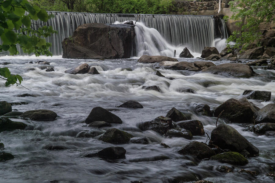 The Falls at Grace Lord Park Photograph by Alan Goldberg