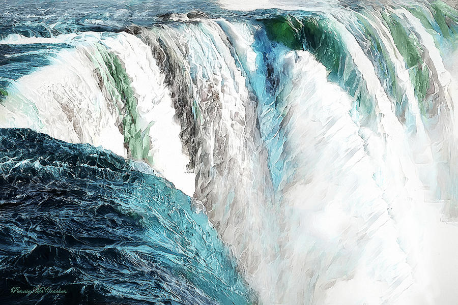 The Falls Digital Art by Pennie McCracken